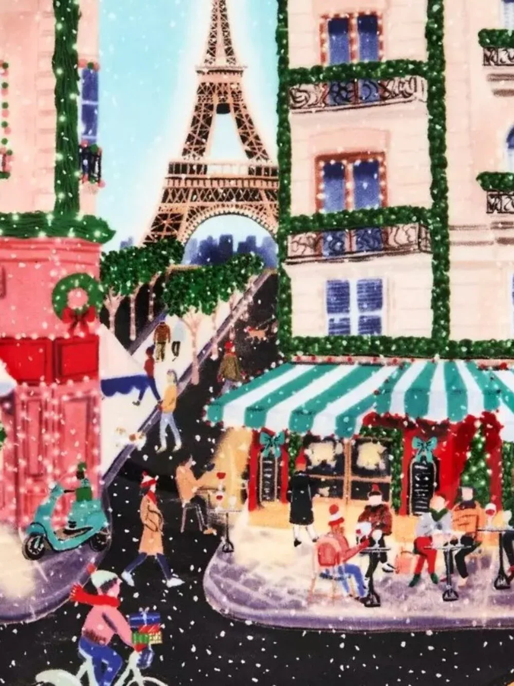 Anthropologie Holiday In The City Dessert Plate Paris 2025 Stoneware New 8.25
